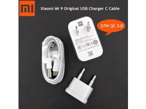 27W US EU Adapter USB Charger Type C Cable Turbo Fast Charger For Mi 9 se CC9 Pro CC9e mix 2 2S 3 max 2 3 4 Redmi K20 Pro