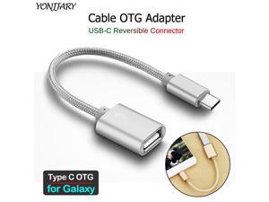 OTG Adapter Cable for Galaxy A20 A30 A40 A50 A60 A70 A80 A90 A20S A30S A50S A70S A10e A20e Type C USB OTG Cable