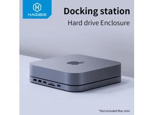 USB-C Hub with SATA Hard Drive Enclosure USB 3.0 hub for  Mac mini MacBook Pro Type-C SSD HDD Case SD/TF Card Reader