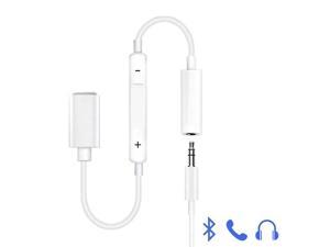 For lightning to 35mm Jack Earphone Bluetooth Cable For iPhone 11 XS Max X 8 7 35 Aux Headphone Calling Audio Adapter IOS 12