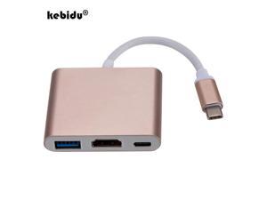 kebidu Type C To HDMI USB 30 Charging Adapter Converter USBC 31 Hub Adapter for Mac Air Pro Huawei Mate10 Samsung S8 Plus