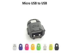 2pcs Micro Mini USB OTG Adapter Cable For Galaxy S3 S4 HTC Tablet PC MP3 MP4 Smart Phone Multi Color Android Robot Shape