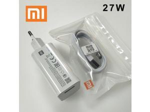 27W EU Fast charger QC 40 turbo charge adapter usb type c cable for mi 9 pro se 9t CC9 Redmi note 8 7 pro K20 Max 3 Mix