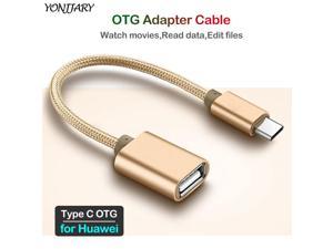 2Pcs USB OTG Adapter Type C Cable for P20 P30 P40 Pro Lite 10 20 Mate 9 10 20 30 Pro Lite Nova 5 6 OTG Reader