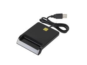 USB Contact Smart Credit Cards Chip Card Reader Encoder Writer With SIM Slot US 