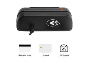 3 in 1 Combo Credit Card Reader SZTW150 Magnetic Card Reader + EMV Chip/RFID NFC Reader Writer For Read and Write CPU Chip Card