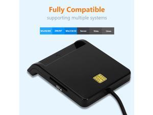 Universal USB 2.0 Smart Card Reader for Bank Card CAC IC ID SIM DNIE ATM Cardreader USB-CCID ISO 7816 for Windows Linux