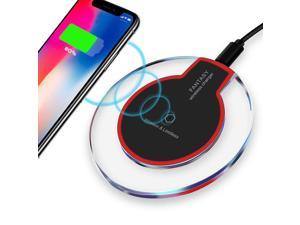 Crystal QI Wireless Charger Receiver Wireless Charging Pad Coil for Huawei iPhone XR Samsung S10 LG G7 V30 HTC Nokia SONY