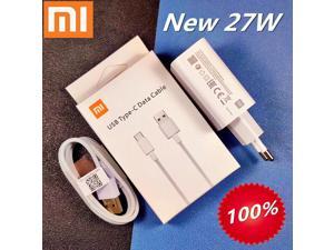 27W charger Original Fast charger 4.0 Turbo charge USB Type C cable for Mi 10 9 9se 8 6 9T Pro CC9 Redmi K20 Not