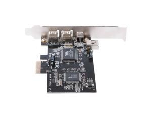 PCI-e 1X IEEE 1394A 4 Port(3+1) Firewire Card Adapter 6-4 Pin Cable For Desktop PC PCI-e 1X IEEE 1394A 4 Port(3+1) Firewire Card Adapter 6-4 Pin Cable For Desktop PC