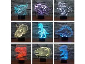 Wolf Horse Dog Desk Lamp Animal 3d led Lamp 7 color change Factory wholesale Table Lamps For Living Room