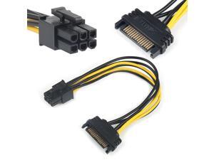 15pin SATA Male To 6pin PCI-E Power Supply Cable 20cm SATA Cable 15-pin To 8 Pin Cable Wire For Graphic Card Adapter Cables 15pin SATA Male To 6pin PCI-E Power Supply Cable 20cm SATA Cable 15-pin To 8 Pin Cable Wire For Graphic Card Adapter Cables