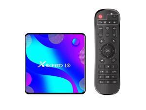 PRO 10 Android 10.0 Smart TV Box UHD 4K Media Player RK3318 4GB/64GB 2.4G/5G Dual-Band WiFi BT4.0(US Plug)