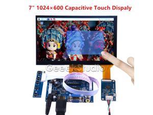 7 inch 1024*600 Capacitive Touch Display Screen Monitor for Raspberry  4B All Platfom/PC/BeagleBone Black Free Driver Plug