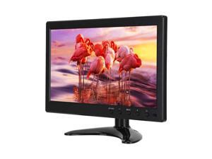 10.1-Inch Portable Monitor 1024x600 Widescreen LCD Display Support HDMI / VGA / BNC / AV Input with Dual Speakers (100-240V)