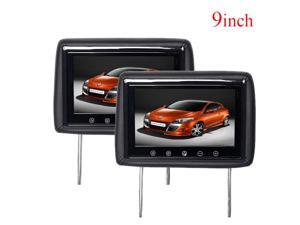 2pcs 9inch car monitors with 2 av input 800x480 tv headrest tft lcd monitor for car 16:9 monitor 4:3 monitor headrest monitor
