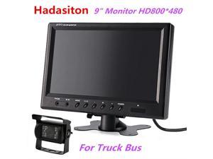 9" TFT LCD Screen Car Monitor Headrest monitor Use for Truck Bus Motorhome Car and CCTV Security System,Rearview camera optional