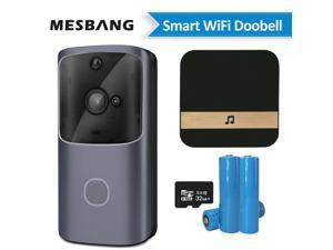 video doorbell  door phone intercom battery Door bell ring camera wireless doorphone camera calling support TF card chime
