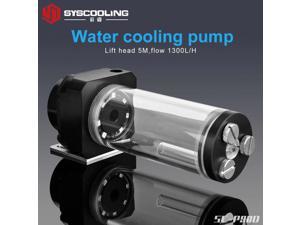 PC liquid cooling pump SC-P90D metal case with reservoir water cooling pump PWM support with DC 12V sata cable