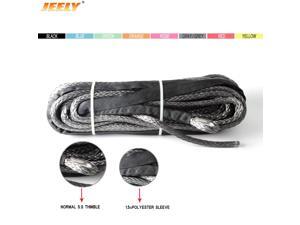 3.5mm*24m synthetic winch line rope with sheath and thimble for 4x4 4wd atv utv off-road 3.5mm*24m synthetic winch line rope with sheath and thimble for 4x4 4wd atv utv off-road