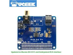 UGEEK AOIDE HIFI Digi Pro Digital Sound Card for Raspberry Pi 4B/3B+/3B/2B|Two Oscillators|I2S SPDIF Optical Fiber|44.1&48kHz|