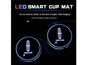 7 Colors Changing USB LED Light Car Logo Cup Holder Coaster For Lincoln Navigator Mkx Mkz Mkc Mkt Mks Town Continental Diecast 7 Colors Changing USB LED Light Car Logo Cup Holder Coaster For Lincoln Navigator Mkx Mkz Mkc Mkt Mks Town Continental Diecast