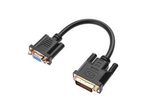 Designed Durable 1080p DVI-D 24+1 Pin Male to VGA 15Pin Female Active Cable Adapter Converter SS