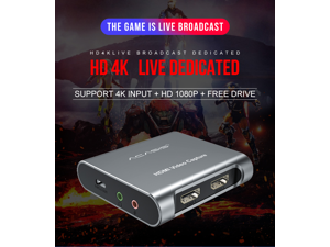 4K 1080P Full HD-Compatible Video Capture Card USB 3.0 Drive Free HD Recorder for PS4/Xbox/PC/Switch Game Video Recording Live Streaming HD 4K Live Dedicated