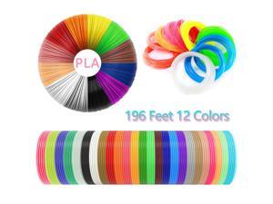 3D Pen Filament,Set of 12 Colors 196 feet for 3D Printer Filament 1.75mm PLA 3D Pen Filament,Set of 12 Colors 196 feet for 3D Printer Filament 1.75mm PLA