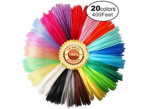 3D Pen PLA Filament Refills, 20 Colors, 20 Feet Each Color, Total 400 Feet by , Not Fit for 3Doodler Pen 3D Pen PLA Filament Refills, 20 Colors, 20 Feet Each Color, Total 400 Feet by , Not Fit for 3Doodler Pen