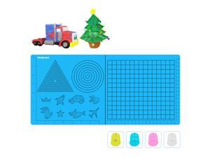 3D Printing Pen Mat, Foldable Design 3D Drawing Pad Silicone Template with 4 Finger Protectors, Best Tools for 3Doodler/MIKA3D 3D Printing Pen Mat, Foldable Design 3D Drawing Pad Silicone Template with 4 Finger Protectors, Best Tools for 3Doodler/MIKA3D