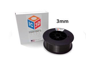 Black 3mm ABS 3D Printer Filament - 2.5kg Spool - Dimensional Accuracy +/- 0.05mm - Professional Grade 3D Printing Filament - Made in USA Black 3mm ABS 3D Printer Filament - 2.5kg Spool - Dimensional Accuracy +/- 0.05mm - Professional Grade 3D Printing Filament - Made in USA