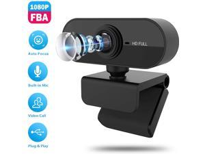 1080P HD Webcam Camera with Microphone, Best Widescreen Camera for PC Mac Laptop Desktop (Black) 1080P HD Webcam Camera with Microphone, Best Widescreen Camera for PC Mac Laptop Desktop (Black)