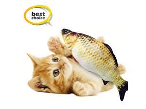 Fish Cat Toy, Electric Moving Fish, Flopping Fish Cat Toy ,Realistic Plush Rocking And Bouncing Fish , Lifelike Interactive Fish Toys, Organically-grown Catnip Toy,A Source of Fun for Children.Golden Fish Cat Toy, Electric Moving Fish, Flopping Fish Cat Toy ,Realistic Plush Rocking And Bouncing Fish , Lifelike Interactive Fish Toys, Organically-grown Catnip Toy,A Source of Fun for Children.Golden