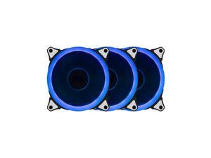 3 Fan Packs, 120 MM Silent Blue LED Computer Cooling Case Fan, For Computer Case Cooler Cooling, Thick Double-sided Shock Absorber, Hydraulic Bearing 3 Fan Packs, 120 MM Silent Blue LED Computer Cooling Case Fan, For Computer Case Cooler Cooling, Thick Double-sided Shock Absorber, Hydraulic Bearing