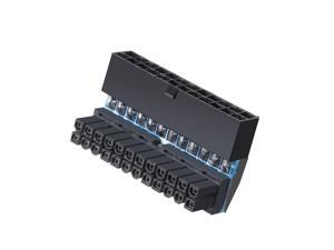 Premium Upward and Downward 90-Degree Mainboard Motherboard ATX 24Pin to 24Pin Power Adapter Connector for ATX Cable Premium Upward and Downward 90-Degree Mainboard Motherboard ATX 24Pin to 24Pin Power Adapter Connector for ATX Cable