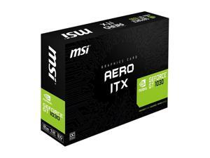 2GB 64-Bit GDDR5 MSI-GT1030 AERO ITX 2GD4 OCV1 MSI GeForce GT 1030 DirectX 12 GT 1030 AERO ITX 2G OC 2GB 64-Bit GDDR5 PCI Express 3.0 x16 (uses x4) HDCP Ready ATX Video Card 2GB 64-Bit GDDR5 MSI-GT1030 AERO ITX 2GD4 OCV1 MSI GeForce GT 1030 DirectX 12 GT 1030 AERO ITX 2G OC 2GB 64-Bit GDDR5 PCI Express 3.0 x16 (uses x4) HDCP Ready ATX Video Card