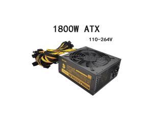 1800W Miner Power Supply 110V-264V 90 PLUS Gold Server Industrial Control Power Support 6-8 Video Cards