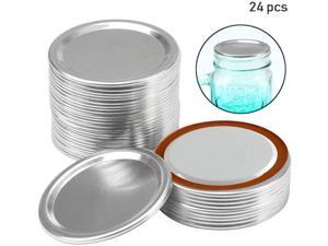 24 pack Canning Lids Regular Mouth Mason Jar Split-Type Lids with Silicone Seals Rings Mason Storage Metal Caps 24 pack Canning Lids Regular Mouth Mason Jar Split-Type Lids with Silicone Seals Rings Mason Storage Metal Caps