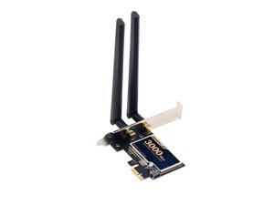 DERAPID PCE-AX200 Intel Wifi 6 AX200 PCIe WiFi Card, Up to 3000Mbps, IEEE 802.11ax/ac, Bluetooth 5.1, Dual Band 2.4Ghz/5Ghz, Wireless Adapter with Mu-MIMO, For Windows 10 64bits DERAPID PCE-AX200 Intel Wifi 6 AX200 PCIe WiFi Card, Up to 3000Mbps, IEEE 802.11ax/ac, Bluetooth 5.1, Dual Band 2.4Ghz/5Ghz, Wireless Adapter with Mu-MIMO, For Windows 10 64bits