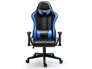 AMINITURE Gaming Chairs High Back Ergonomic Office Chair Racing Video Game Chair with Adjustable Armrests Headrest and Lumbar Pillow E-Sports Chair