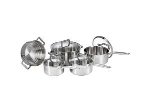 T-Fal G707S954 Stainless Steel Inspire Techno Release 9pc Cookware Set