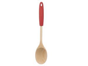 Cuisinart Silicone Beachwood Solid Spoon, Red (CTG-SBEW-SSRC)