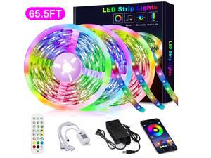 65.6FT/20M RGB LED Strip Lights Music Sync Color Changing RGB LED Strip Built-in Mic, Bluetooth Controlled LED Lights Rope Lights Hilinston RGB LED Light Strip APP Remote,White,RL14 65.6FT/20M RGB LED Strip Lights Music Sync Color Changing RGB LED Strip Built-in Mic, Bluetooth Controlled LED Lights Rope Lights Hilinston RGB LED Light Strip APP Remote,White,RL14