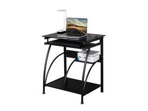 Computer Table Desk Game Table 4 Floor Toughened Glass Surface with Keyboard Drawer Chassis Rack,Black,GT09 Computer Table Desk Game Table 4 Floor Toughened Glass Surface with Keyboard Drawer Chassis Rack,Black,GT09