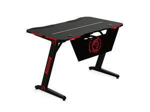 Gaming Desk Plus Z-Shaped Computer Desk Gamer Workstation Home Office PC Computer Gamer Desks RGB LED Lights with Headphone Hook,GT29 Gaming Desk Plus Z-Shaped Computer Desk Gamer Workstation Home Office PC Computer Gamer Desks RGB LED Lights with Headphone Hook,GT29