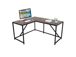 L-Shaped Corner Desk Computer Office Desk Gaming Desk PC Laptop Gaming Table Workstation Modern Style For Home Office Solid Metal Frame With Foot Rest,Walnut,GT51 L-Shaped Corner Desk Computer Office Desk Gaming Desk PC Laptop Gaming Table Workstation Modern Style For Home Office Solid Metal Frame With Foot Rest,Walnut,GT51