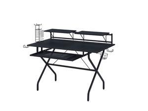 47" Gaming Desk, PC Computer Desk, Home Office Desk with Cup Holder & Headphone Hook, PC E-Sports Gaming Workstation Gamer Tables Writing Table with 2 PC Stand Shelf Keyboard Stand, Black, GT100 47" Gaming Desk, PC Computer Desk, Home Office Desk with Cup Holder & Headphone Hook, PC E-Sports Gaming Workstation Gamer Tables Writing Table with 2 PC Stand Shelf Keyboard Stand, Black, GT100
