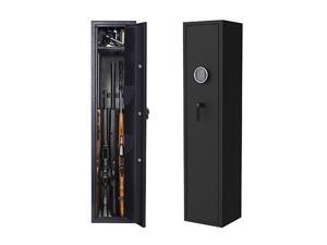 Gun Safe, Rifle Safe Gun Storage Cabinet,4-5 Rifle and 2 Pistol,with Digital Keypad Lock,Quick Access Electronic Firearm Gun Security Cabinet,Black,GS02 Gun Safe, Rifle Safe Gun Storage Cabinet,4-5 Rifle and 2 Pistol,with Digital Keypad Lock,Quick Access Electronic Firearm Gun Security Cabinet,Black,GS02