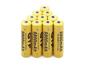Lithium Ion Rechargeable Battery Cell for Lithium Ion 18650 Battery 3.7V 9800Mah Rechargeable Battery for Led Flashlight Emergency Lighting Portable Devices Tools, 10 Pcs, AB13 Lithium Ion Rechargeable Battery Cell for Lithium Ion 18650 Battery 3.7V 9800Mah Rechargeable Battery for Led Flashlight Emergency Lighting Portable Devices Tools, 10 Pcs, AB13